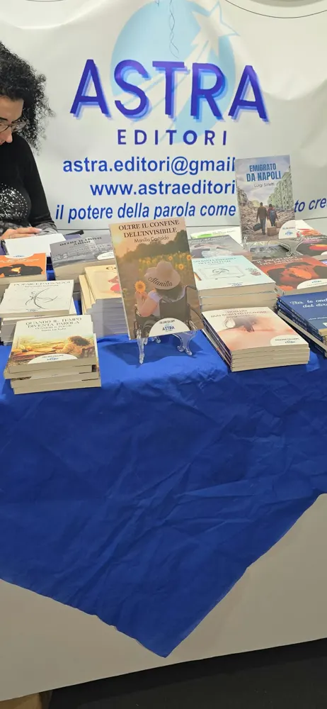 Il libro esposto allo stand di Astra Editori